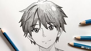 How to draw Anime BOY Easy Step by step Anime Drawing Tutorial [upl. by Askwith376]