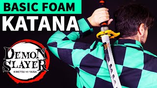 Tanjiro katana cosplay tutorial  Demon Slayer [upl. by Akiem]