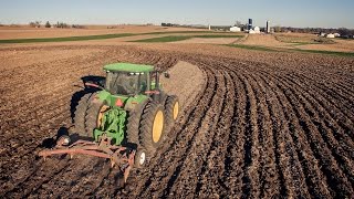 Deep Tillage  John Deere 8235R amp 5 Shank VRipper [upl. by Sherrill]