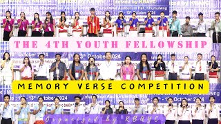 MEMORY VERSE COMPETITION  THE 4TH YOUTH FELLOWSHIP  KBA [upl. by Ayalahs658]