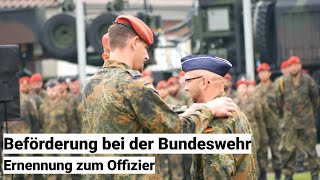 Beförderung eines Oberfähnrichs der Bundeswehr  wenn ein Offizier ernannt wird [upl. by Hallam]