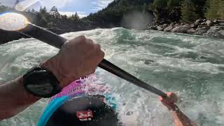 Kootenai river kayaking 8500cfs [upl. by Sokram]