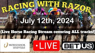 LIVE Horse Racing action handicapping Saratoga Gulfstream Park Woodbine Monmouth Park and more [upl. by Ydeh840]