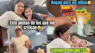 CUIDANDO A MI NIETO🥰OPINIÓN DE LOS QUE ME CRITICAN🤯 [upl. by Aerdnwahs]