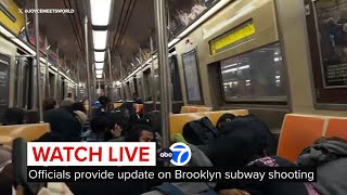 LIVE  Officials provide update on Brooklyn subway shooting [upl. by Chic]