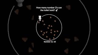 How many Number 2s can the toilet hold bouncingballs satisfying skibiditoilet [upl. by Izaak]