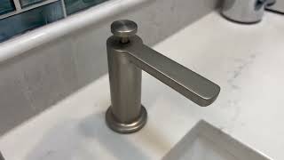 Moen S3947SRS Modern Deck Mounted Kitchen Soap Dispenser Above the Sink Refillable Bottle Review [upl. by Ivo88]