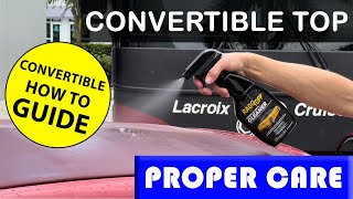 How To Clean amp Protect Fabric Convertible Top with RaggTopp Convertible Top Care Products [upl. by Atal]