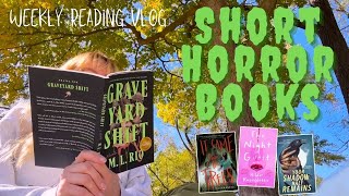 reading short horror books  SPOOKOPLATHON WEEK 2 [upl. by Allesiram]