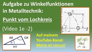 Punkt vom Lochkreis mit Winkelfunktion berechnen [upl. by Dyal580]