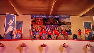 Itni si hasiitni si khusiAashiyaan durga pooja celebration beautiful kids dance [upl. by Aivila]