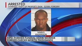 Former funeral home employee accused of forging thousands in checks [upl. by Alimaj]