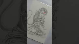 Hanuman ji drawing 🙏 shorts art hanuman drawing trending foryou hanumanji ram [upl. by Elyk]