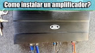 Como conectar un amplificador de Bajos  Car Audio [upl. by Benjie]