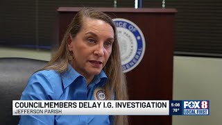 Jefferson Parish Council committee delays selection of law firm to investigate Inspector General [upl. by Nerraf213]