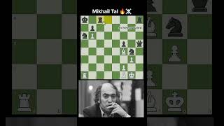 Mikhail tal brilliancy☠️ magnuscarlsen chess gmhikaru gothamchess levyrozman brilliant [upl. by Rednal]