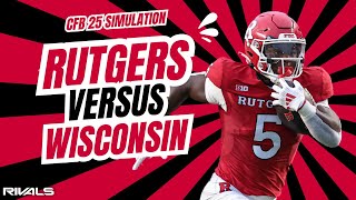 Rutgers vs Wisconsin  College Football 25 Simulation  Rutgers Scarlet Knights Football [upl. by Saideman]