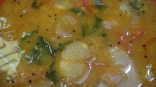 Onion Sambar  வெங்காய சாம்பார்  Recipe  Gowri Samayalarai [upl. by Sunda]