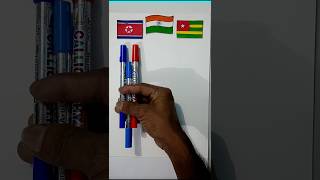 North Korea 🇰🇵 Indian 🇮🇳 And Togo🇹🇬 Flag Warp Scanning shorts ytshorts [upl. by Ennahs]