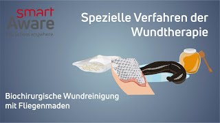 Wundreinigung  So wirken spezielle Methoden der Wundheilung von Medizinalhonig bis Fliegenlarven [upl. by Kauppi]