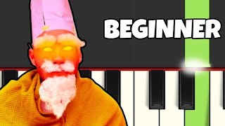 Gnome Phonk Meme  BEGINNER PIANO 🎹 TUTORIAL [upl. by Anu]