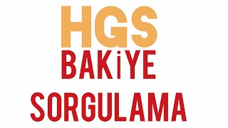 HGS Bakiye Sorgulama [upl. by Gaye453]