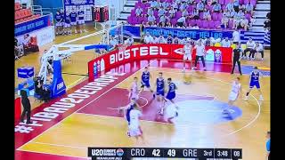 Zvonimir Ivisic 72 Center Croatia 🇭🇷 2003 Born fibau20europe Highlights [upl. by Aja]