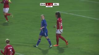 Denmark vs Iceland ∞ Algarve Cup 2018 [upl. by Dixon]