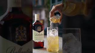 How To Make A Ballantines amp Ginger Ale  Whisky Cocktail Recipe [upl. by Nort]