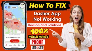 How to Fix  Dasher App Not Working  New Updated Fully Working Method [upl. by Ellehcram]