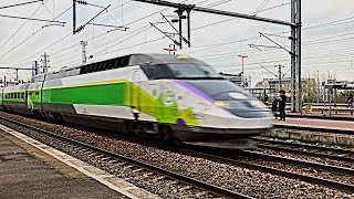 Gare de SaintDenis  RER D TGV Thalys Eurostar IZY et autres trains grandes lignes [upl. by Miarfe96]