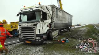 Vrachtwagen berging N50 thv Kampenzuid [upl. by Epilif]