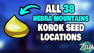 ALL 38 Hebra Mountains Korok Seed Locations in Zelda Tears of the Kingdom STEPBYSTEP [upl. by Nnazil]