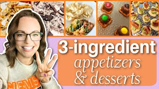 5 Easy Appetizers amp Desserts for your next party  GAME DAY FOOD [upl. by Anniroc]