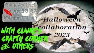 DIY Tiny Post Earrings  Halloween 2023 Collaboration wClaires Crafty Corner and others [upl. by Irrabaj]