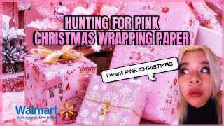 Hunting for PINK CHRISTMAS WRAPPING PAPER 🎁🩷 [upl. by Nahgeam9]