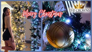 XMAS Decoration for our living room  The Crowns Vlog [upl. by Adnimra]