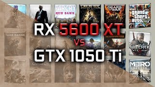 RX 5600 XT vs GTX 1050 Ti Benchmarks  59 tests [upl. by Sedinoel]