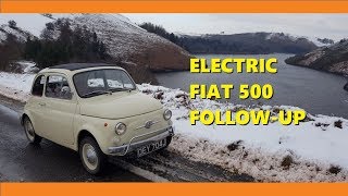 ELECTRIC Fiat 500  follow up with 100 power and snow [upl. by Aisekal]