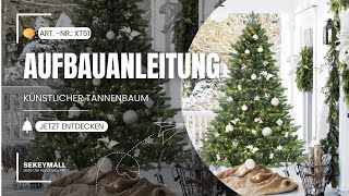 Salcar 210cm Künstlicher Weihnachtsbaum Mit 650 LEDs Und 1486 PEZweigen Und 728 PVCZweigen  XT51 [upl. by Carew]