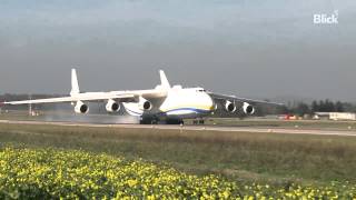 Antonov An225 «Mriya»  Landing in Zurich  ZRH [upl. by Bora]