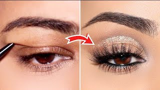 How To  StepbyStep Double Cut Crease on Hooded Eyes  Fall Makeup Tutorial [upl. by Ynohtnad578]