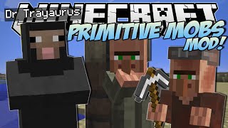 Minecraft  PRIMITIVE MOBS MOD SheepMen Smart Villagers amp More  Mod Showcase [upl. by Kinchen]