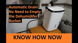 Drain a Dehumidifier With a Hose [upl. by Nnyltiak647]