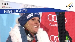 Highlights  VelezZuzulova ends a long drought in Zagreb Slalom  FIS Alpine [upl. by Eynahpets670]