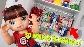 TOUR PELO GUARDAROUPAS DE BONECAS  Baby Alive e Mini Miudinhas  Lilly Doll [upl. by Daj]