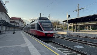 Einfahrt SBahn Kärnten S4 Hermagor  Villach Hbf in Villach Hbf 30102024 4K HDR [upl. by Anayik]