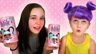 ЧТО С ВОЛОСАМИ Новые Куклы ЛОЛ Hairgoals Makeover LOL Surprise Challenge [upl. by Miharba]