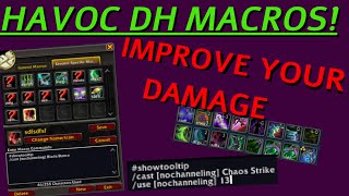 Useful macros to improve gameplay  Havoc Demon Hunter Dragonflight 1015 [upl. by Chadwick]