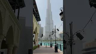 peaceful morning from downtown dubai burjkhalifa bhookabhai vlogger travelvlog pardesi 4u [upl. by Aihsila]